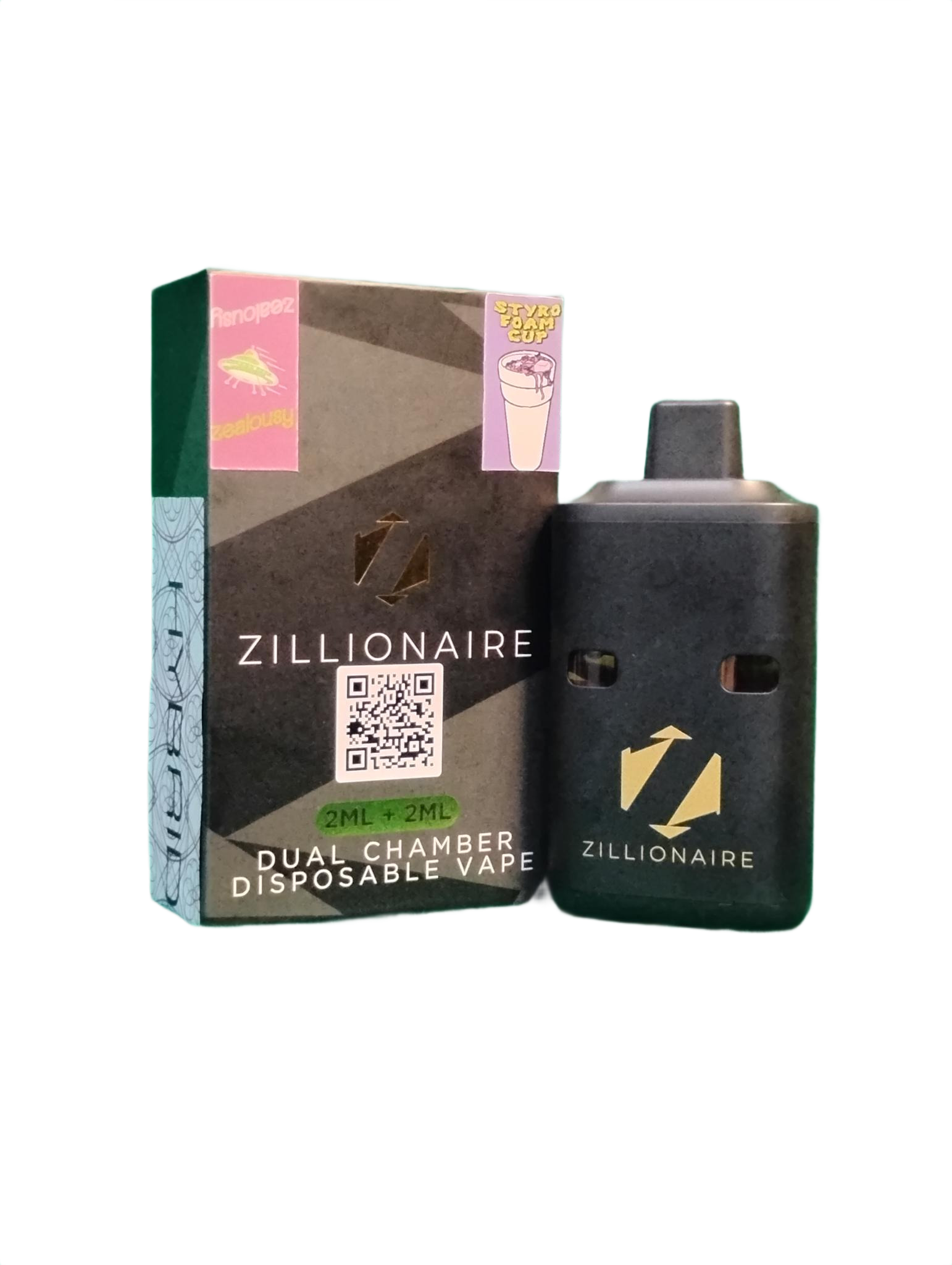 THC Vape - Zillionaire Dual Disposable 4g (Hybrid) (assorted strainsflavours)